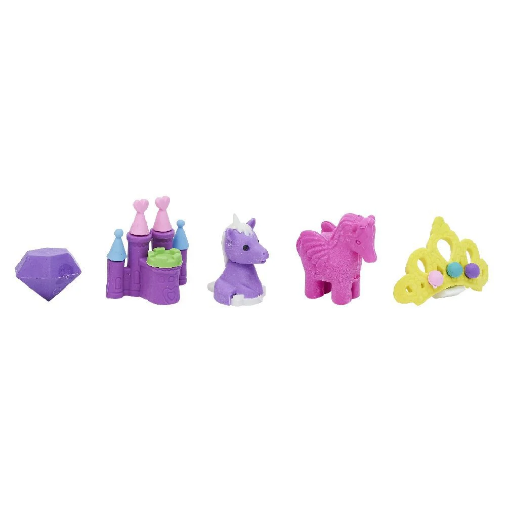 Gomme fantaisie 3D princesse licorne x5