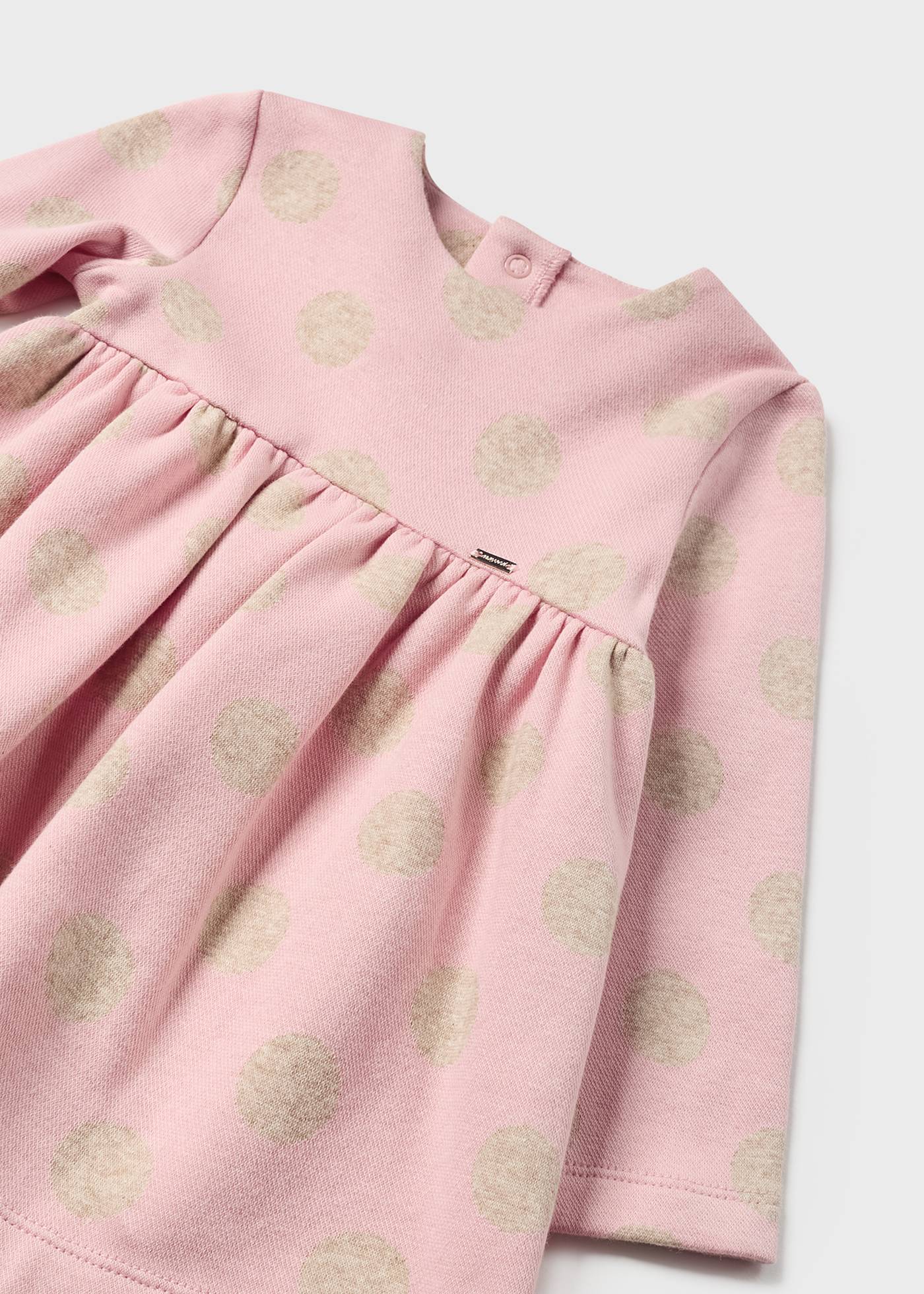 Vestido infantil com estampa jacquard
