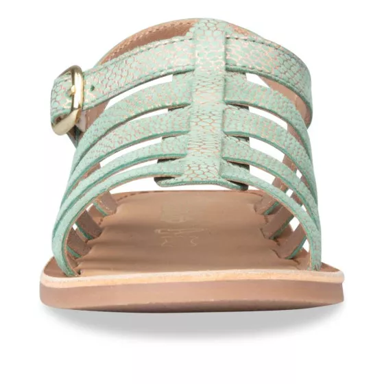 Sandales VERT LOVELY SKULL CUIR