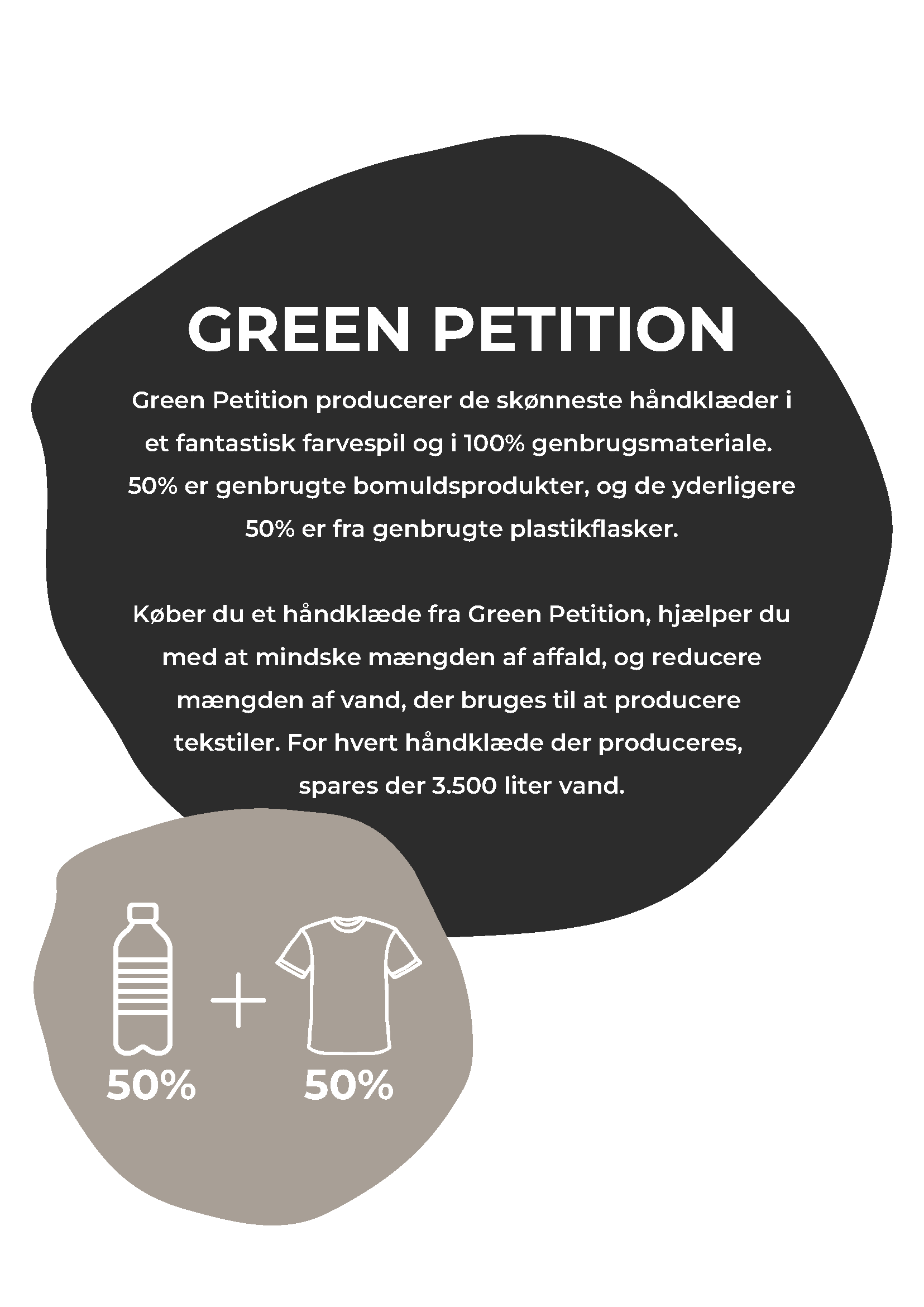 Green Petition  Amazon badehåndklæde, mix - 100x180 cm.