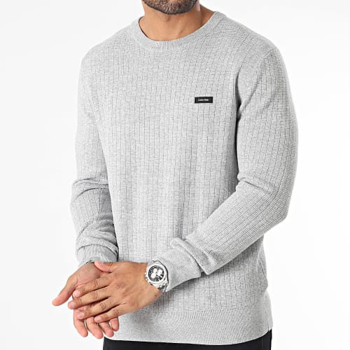 Pull Structure K10K111946 Gris Chiné