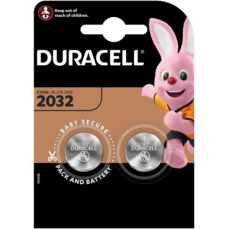 Duracell Knopfbatterien Specialty, CR2032, 150 mAh, 2 Stück