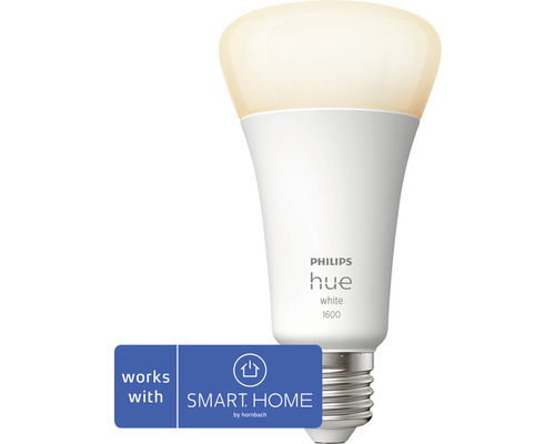 Philips Hue Lamp Wit A67 Dimbaar Wit E27 15,5W 1600 lm Warm Wit-Neutraal Wit 1 st - Compatibel met SMART HOME van Hornbach