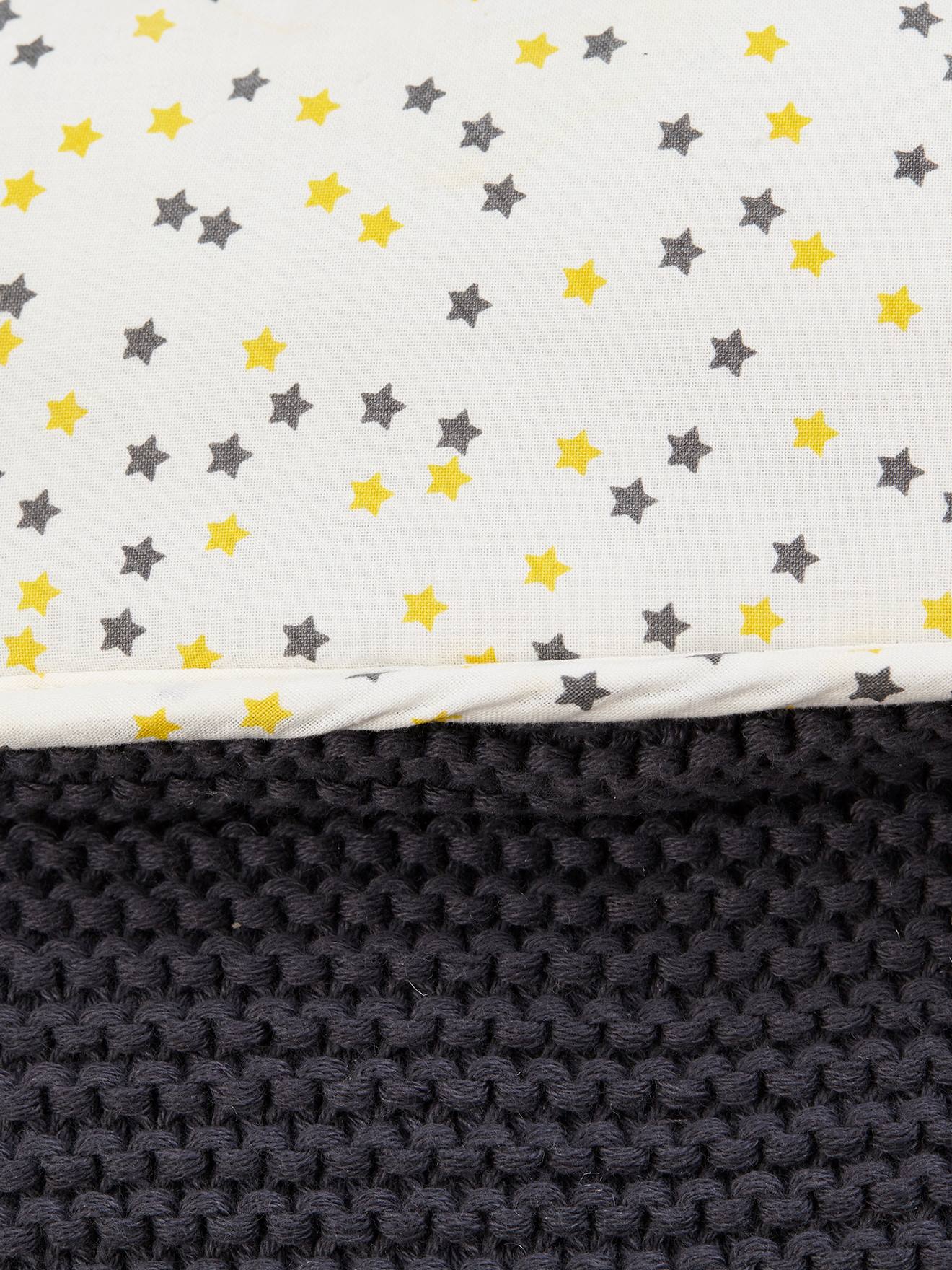 cuco claro VERTBAUDET cinza escuro/estrelas