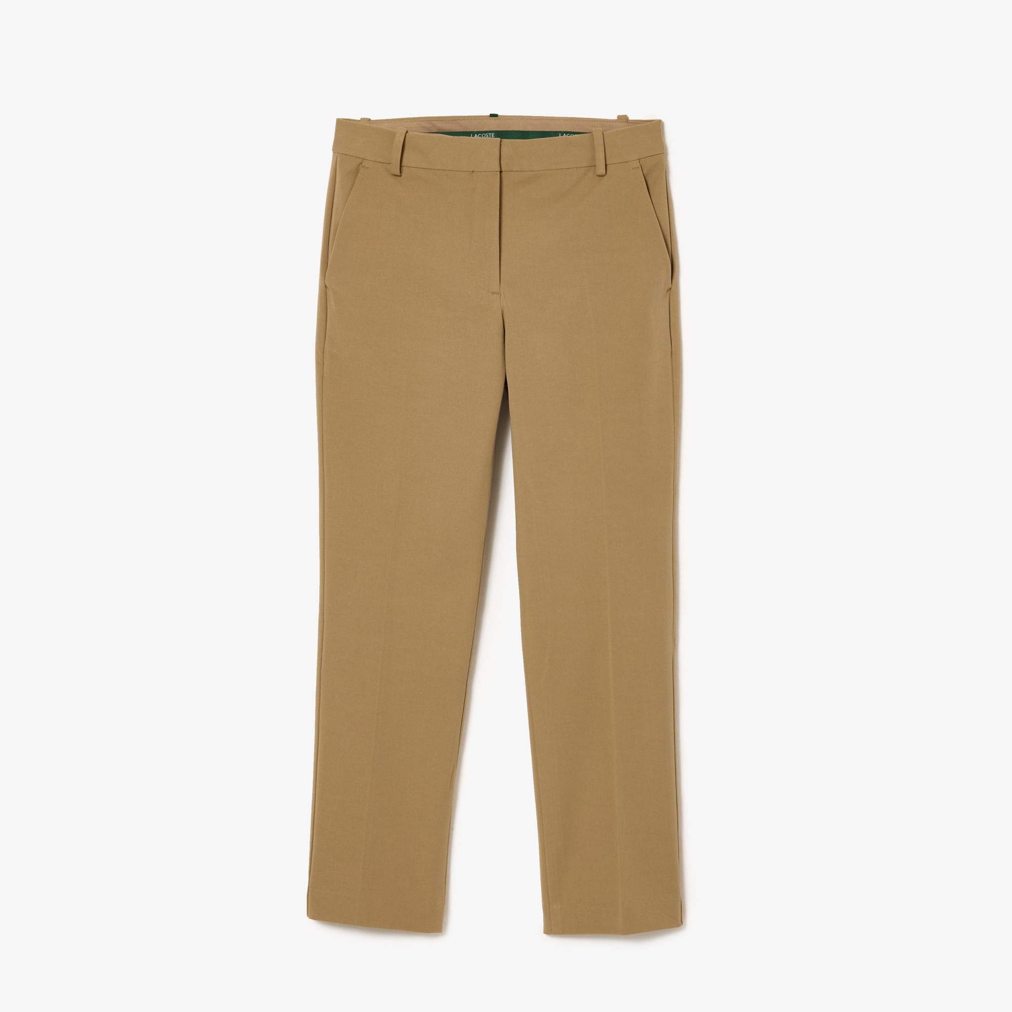 Pantalon chino slim fit en coton stretch Pantalons & Shorts - Beige - Lacoste - Femme