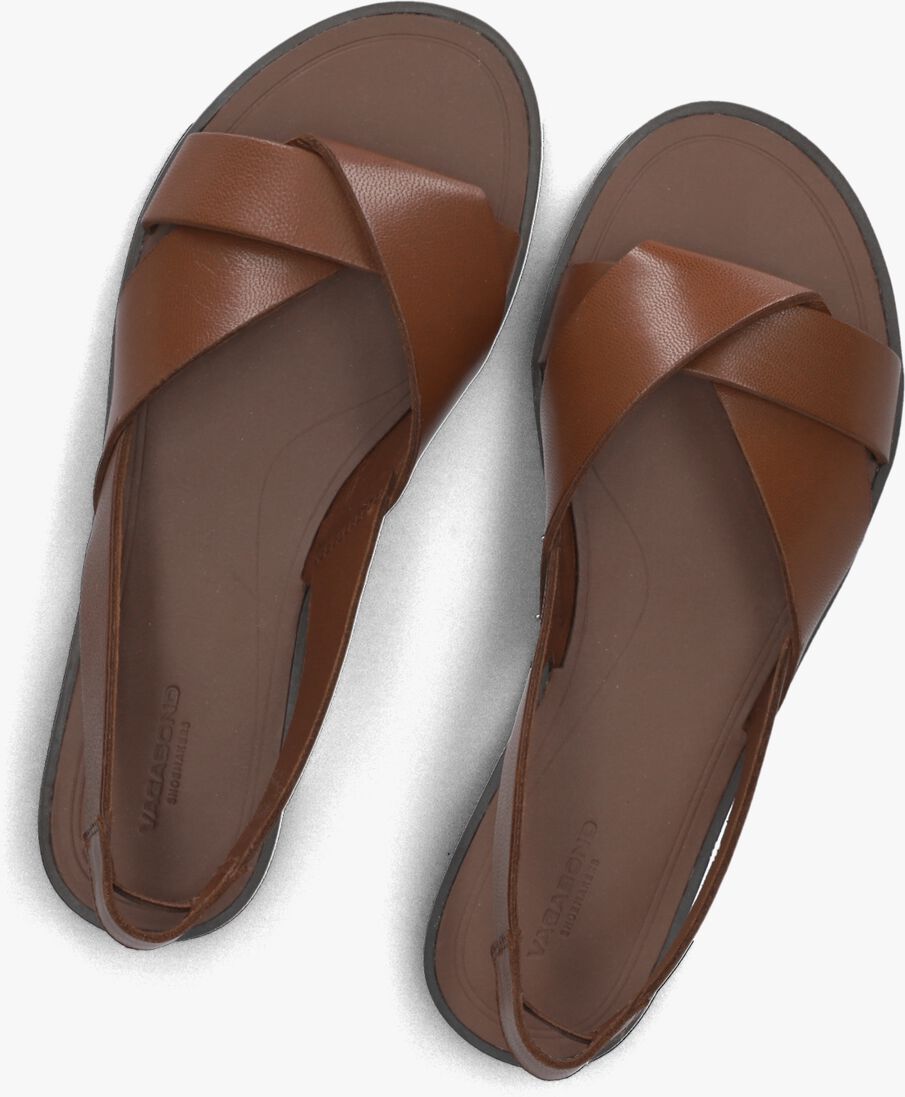 bruine vagabond shoemakers platte sandalen tia 2.0