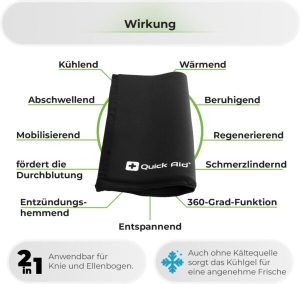 Quick Aid Knie oder Ellenbogen Kompresse