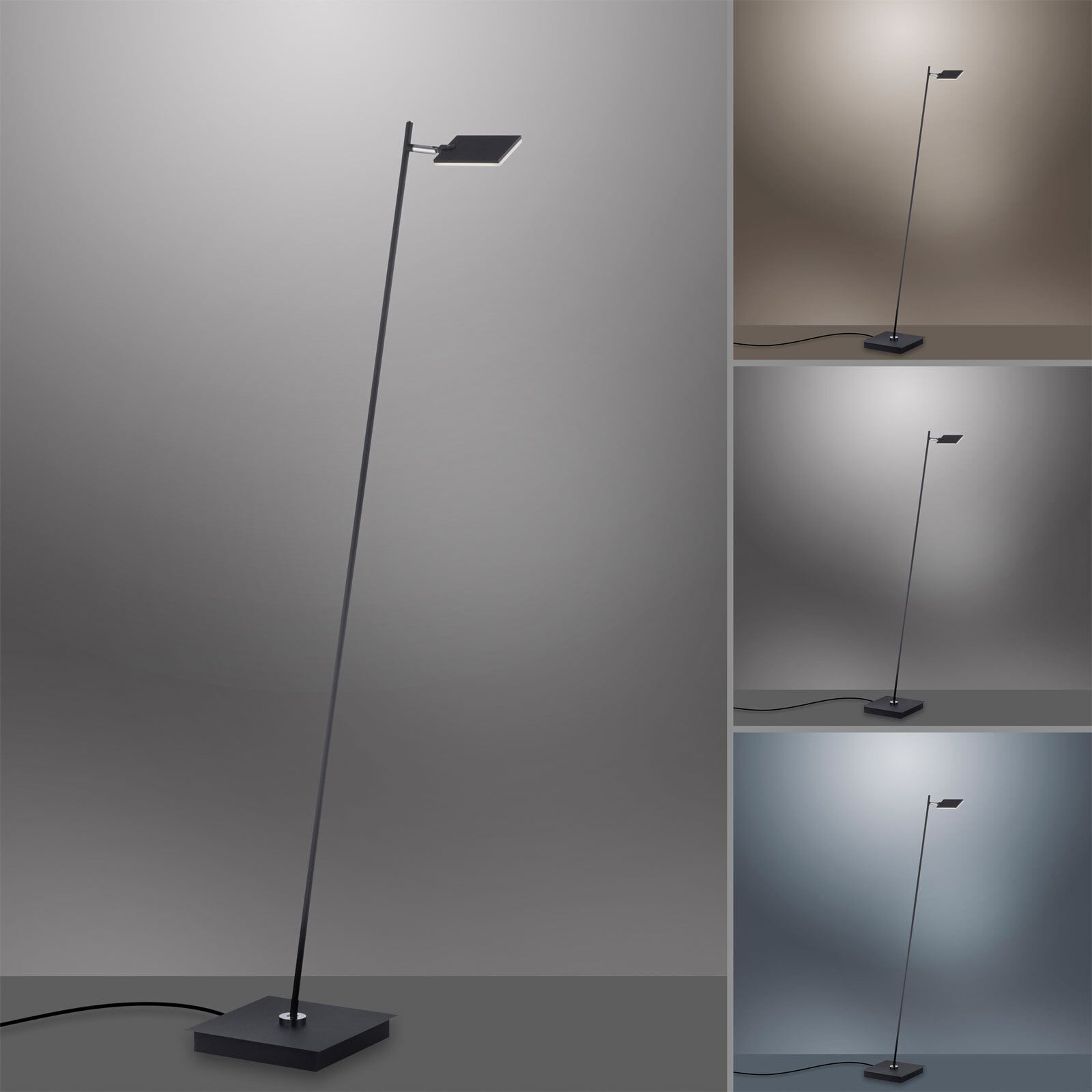 Paul Neuhaus LED Stehlampe PURE-MIRA schwarz