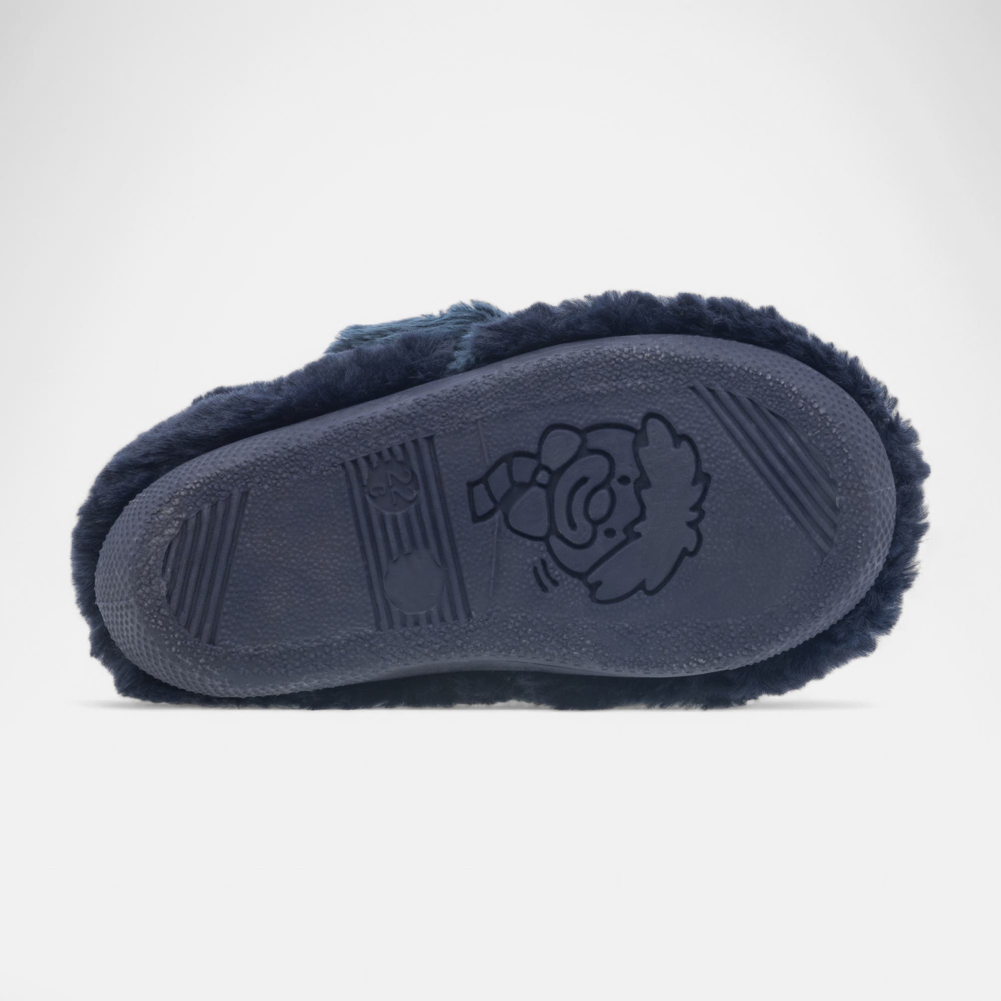 Pantoufles attaches velcros Bébé garçon bleu marine