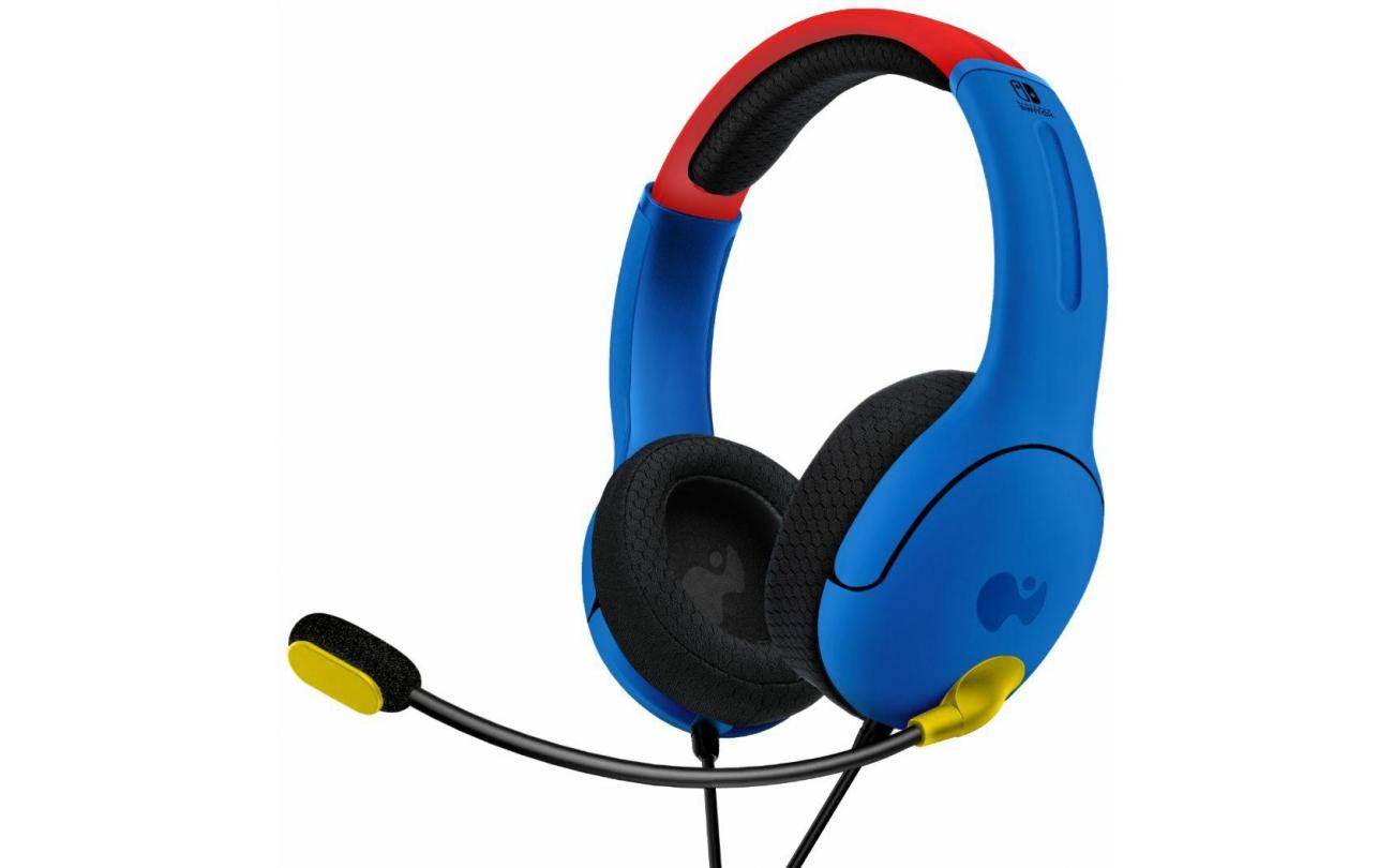 Switch PDP Super Mario Headset Blauw/Rood