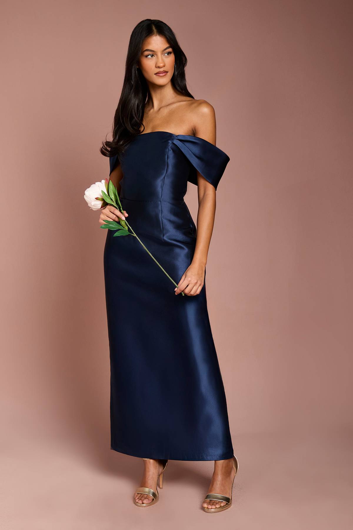 Coast Robe de Demoiselle d'Honneur Coast Honoured Petite Twill Bardot Colonne Midi