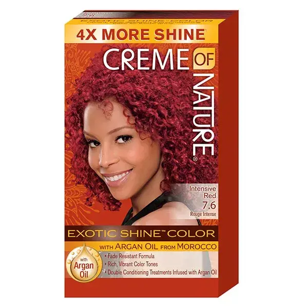 Creme of Nature, Argan, coloração permanente Vermelho Intenso, tom nº 7.6