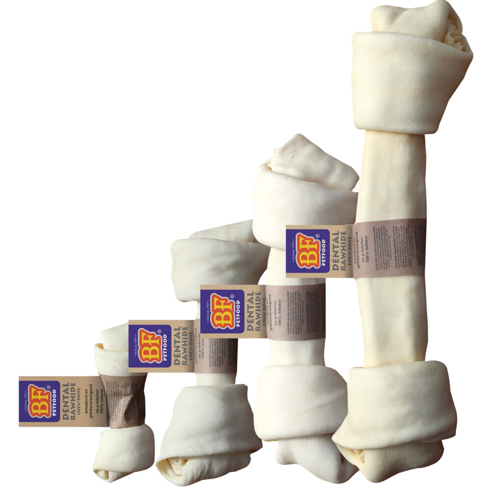 BF Petfood Dental Knoop Rawhide Medium