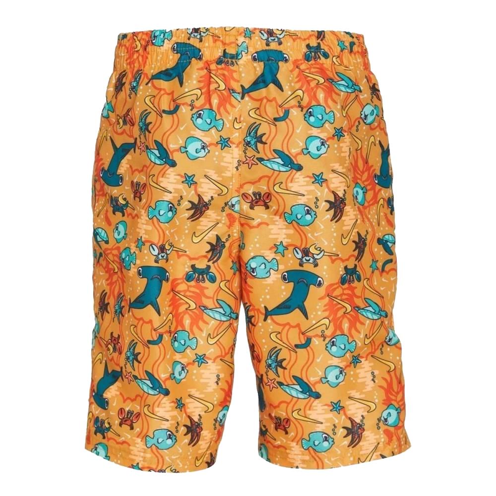 Nike Short de bain Orange/Bleu Garçon Nike 6 Volley