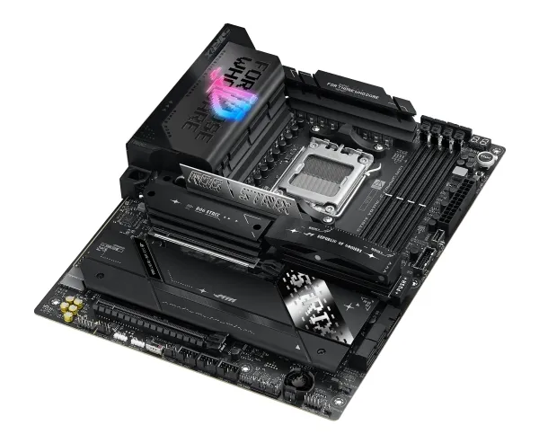 ASUS ROG STRIX X870E-E GAMING WIFI - Bundkort - ATX - Socket AM5 - AMD X870E Chipset - USB4, USB-C 3.2 Gen 2x2, USB-C 3.2 Gen2, USB 3.2 Gen 2, USB 3.2 Gen 1 - Wi-Fi 7, 5 Gigabit Ethernet, Bluetooth - onboard grafik (CPU påkrævet) - HD Audio (8-kanale