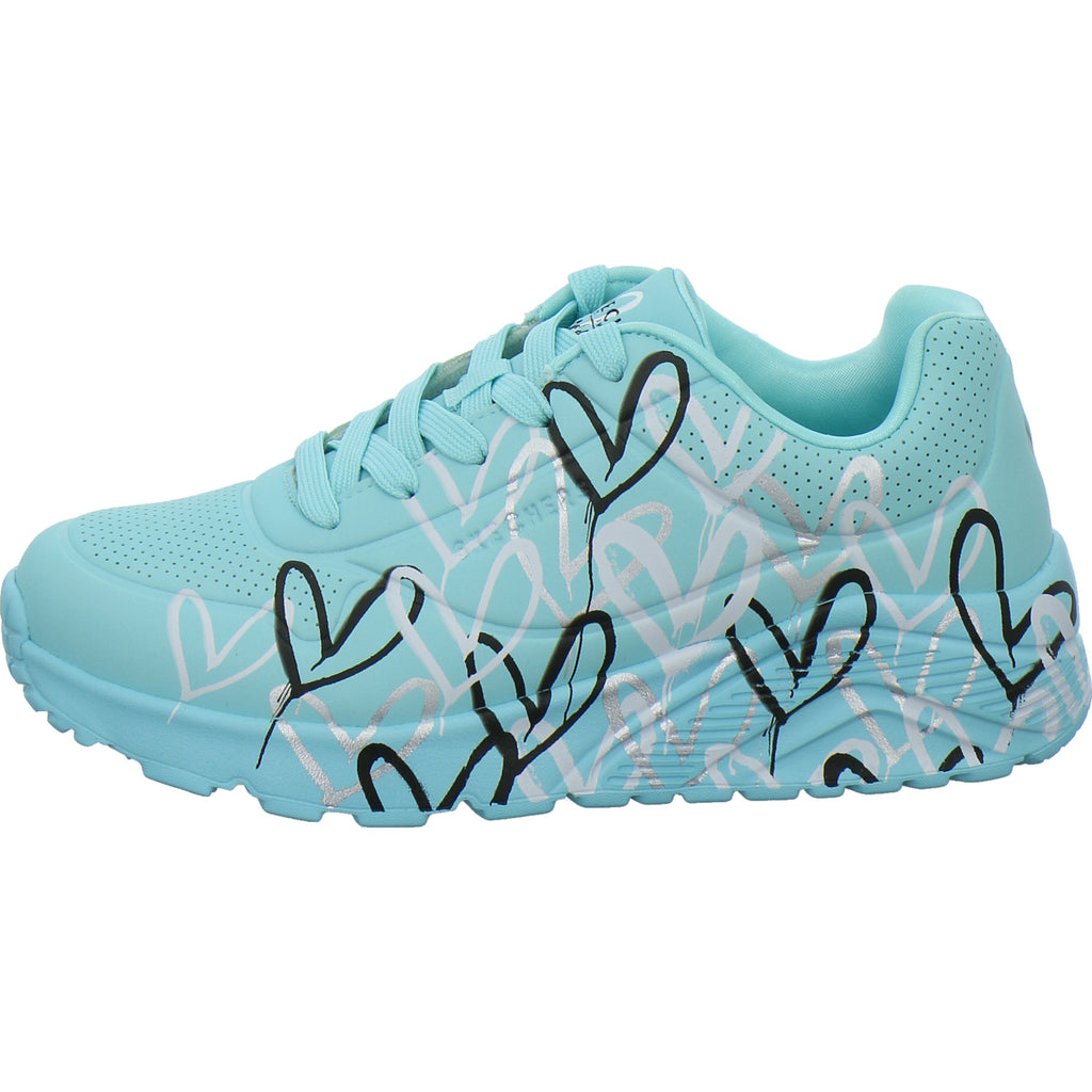 Skechers Halbschuhe Mädchen UNO GOLDCROWN KIDS türkis