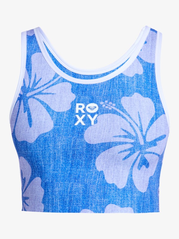 1mm Rise Natural Top en néoprène réversible Bleu Femme