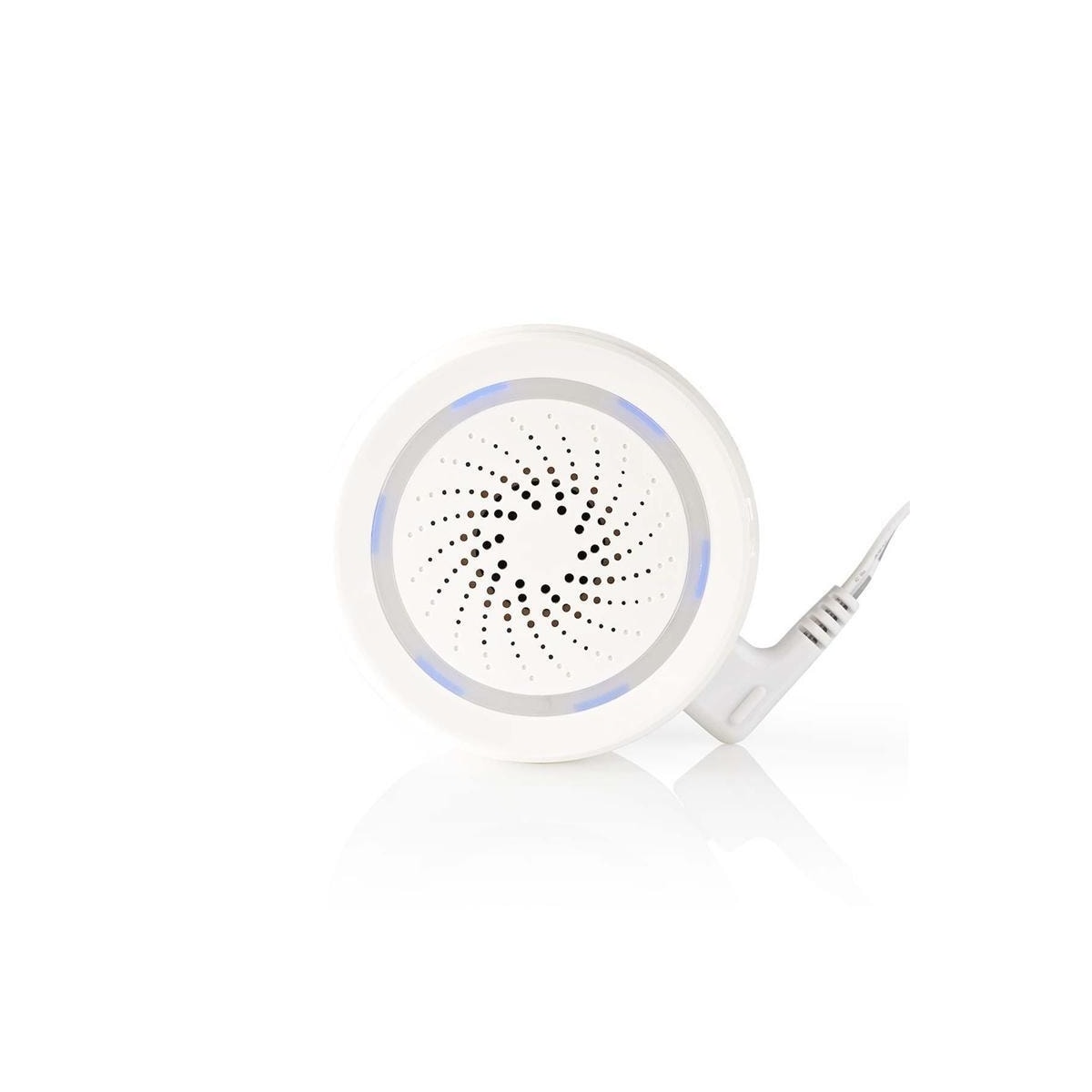 Nedis SmartLife Sirene | Wi-Fi | Nettstrøm drevet | 8 Lyder | 85 dB | Android™ / IOS | Hvit