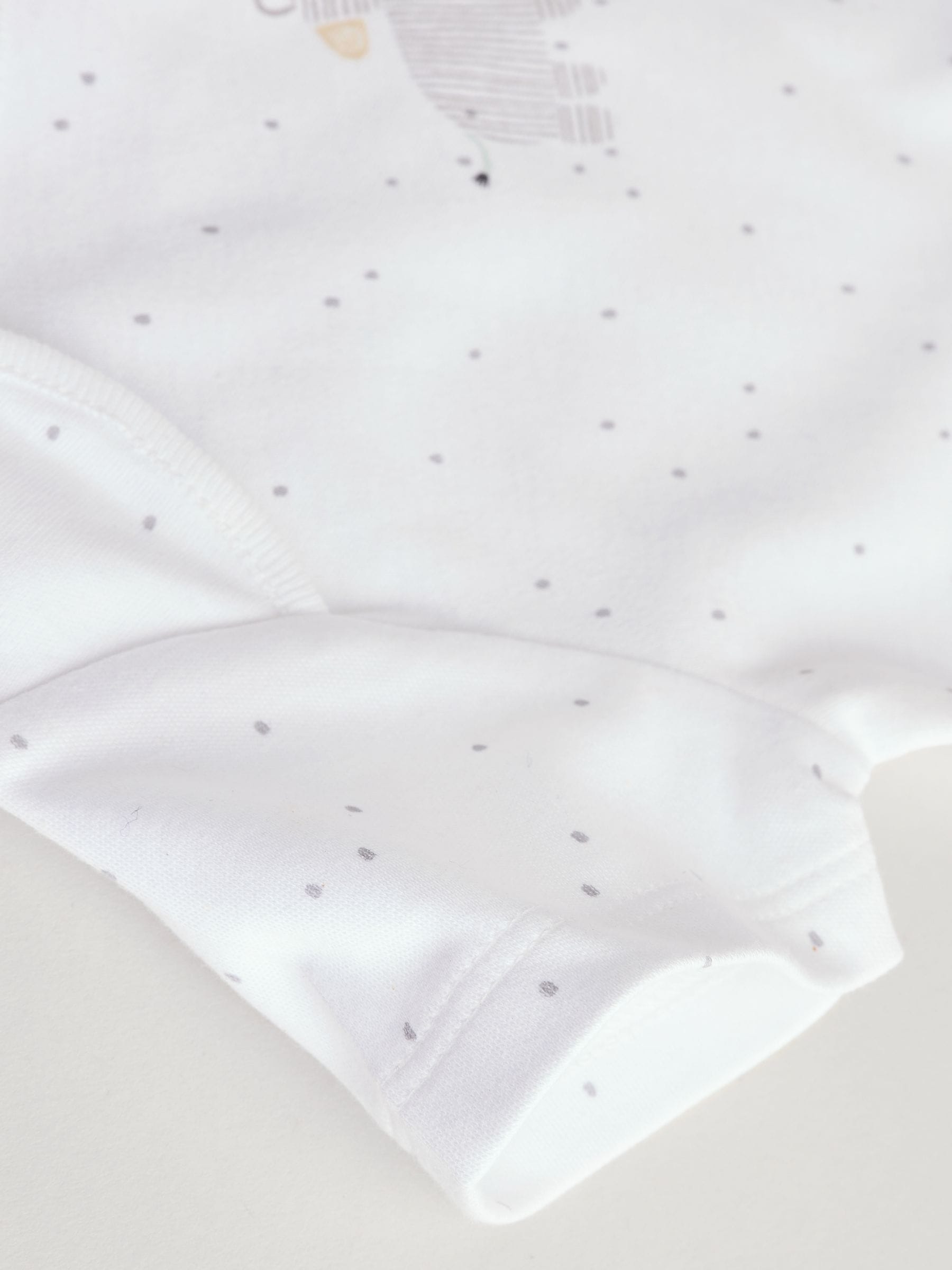 Wit - Babyrompers met korte mouwen en dierenprint 5 stuks