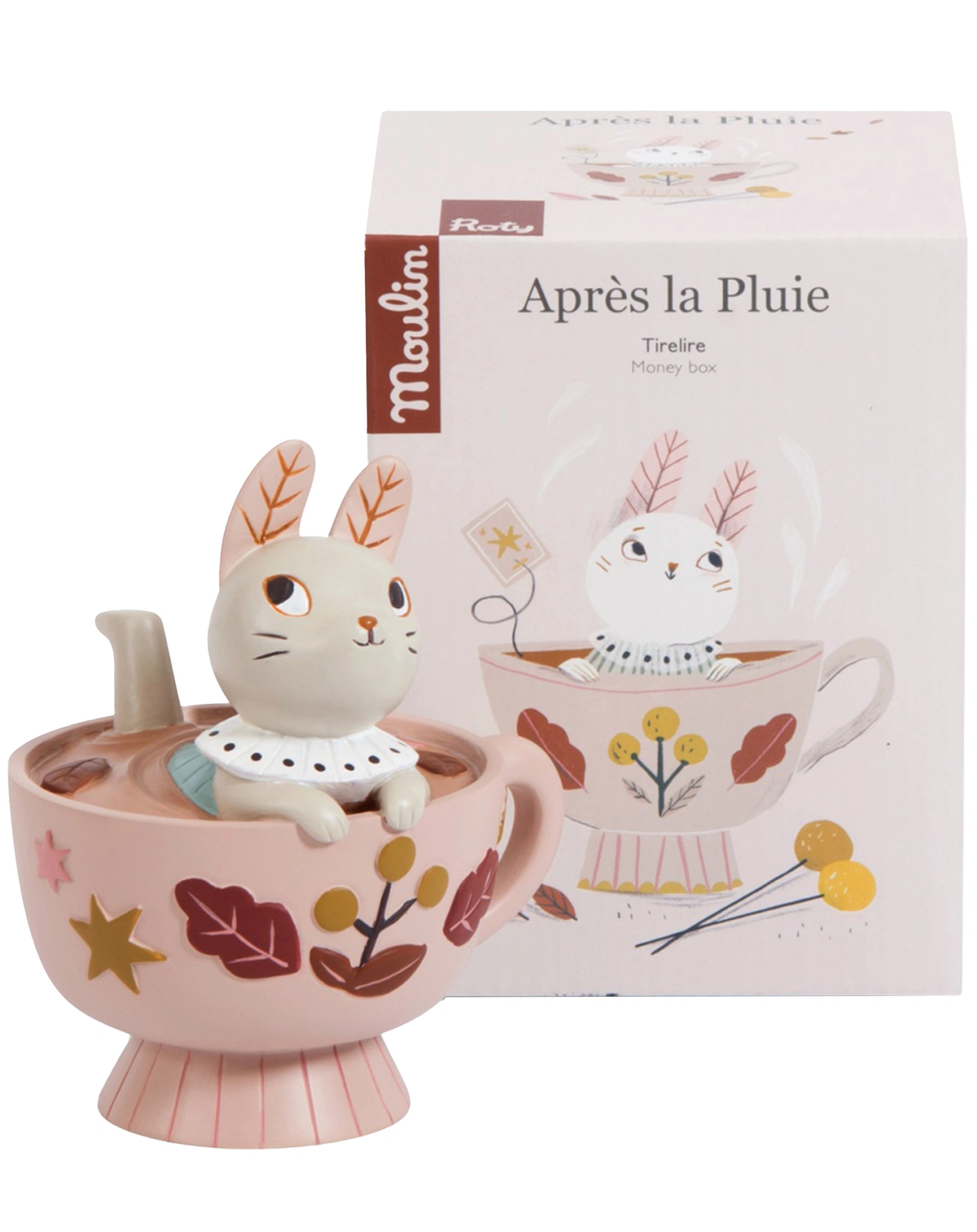 Spardose HASE BRUME in altrosa