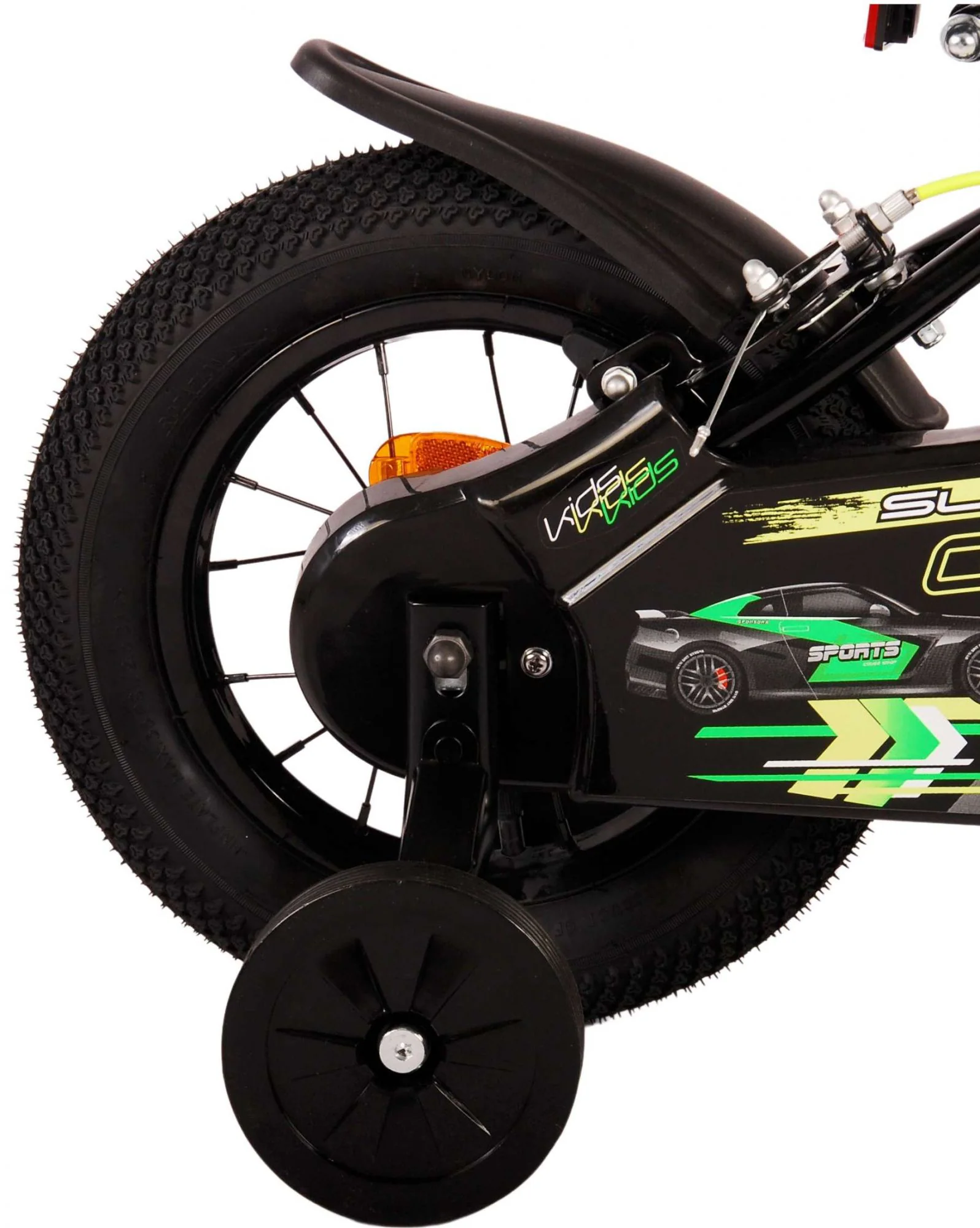 Kinderfahrrad Super GT für Jungen 12 Zoll Kinderrad in Grün Fahrrad