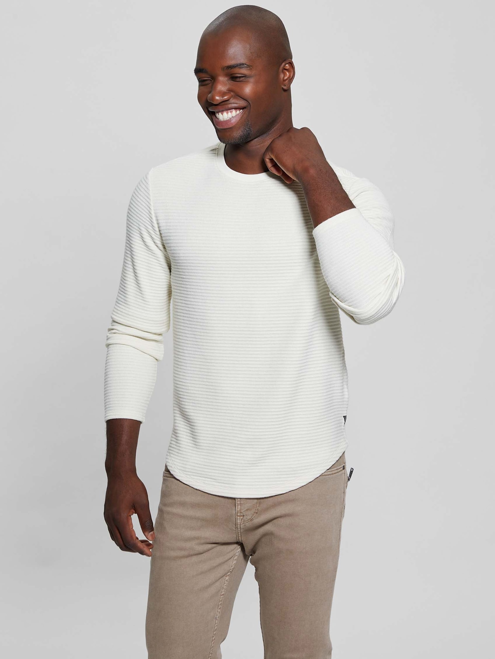 Camiseta Hudson com textura linear