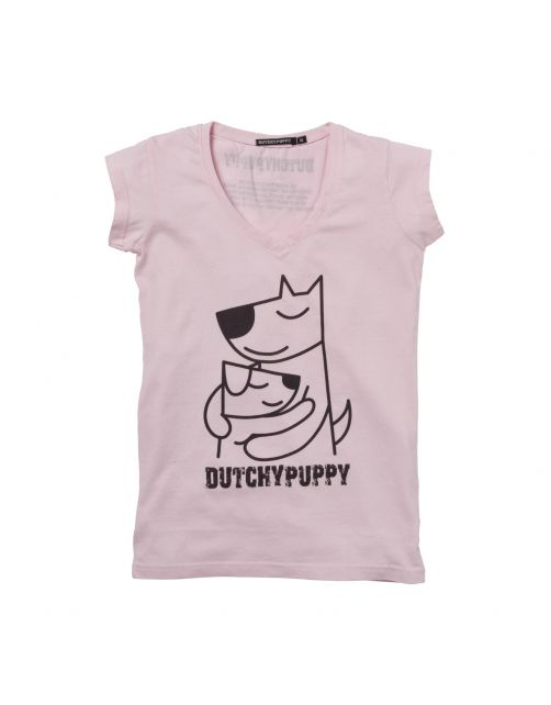 Dutchypuppy Damest-Shirt 'Father & Son' - Hondenkleding - Roze Large