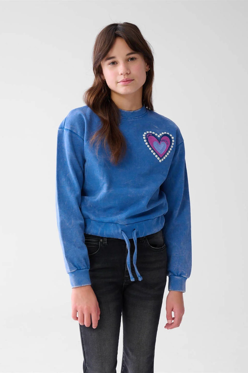 Shoeby sweater washed blauw