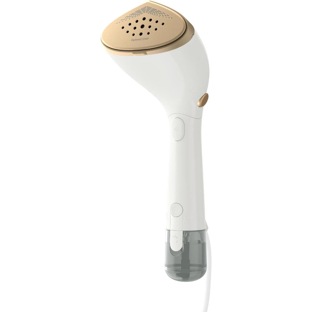 Dampfgarer STH7030/10, Weiß, Edelstahl, Kunststoff, Wassertank, 1500 W, 28 g/min, Reiseausführung, vertikales Aufdämpfen, schnelle Vorwärmung, 200 ml, 2,5 m, Eco-Modus