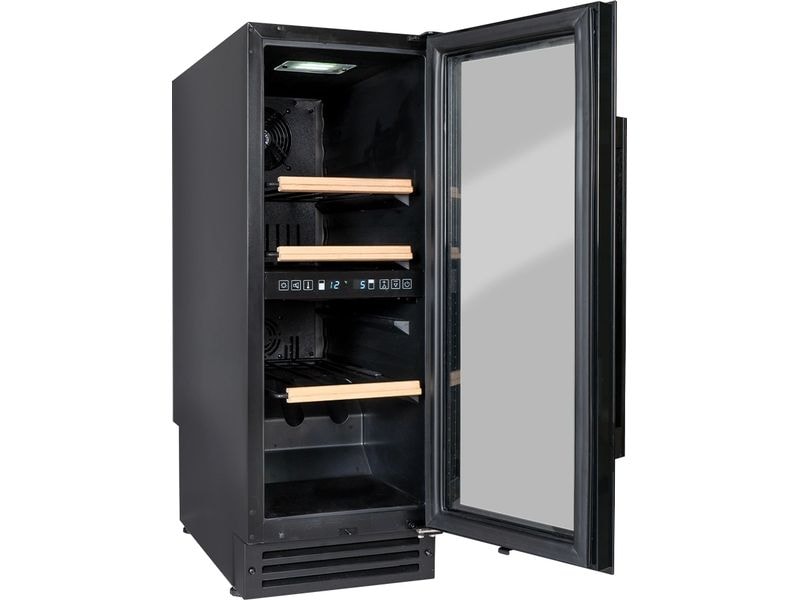 Kibernetik Einbau-Weinklimaschrank WKE 24 Schwarz, Rechts, Weinklimaschrank