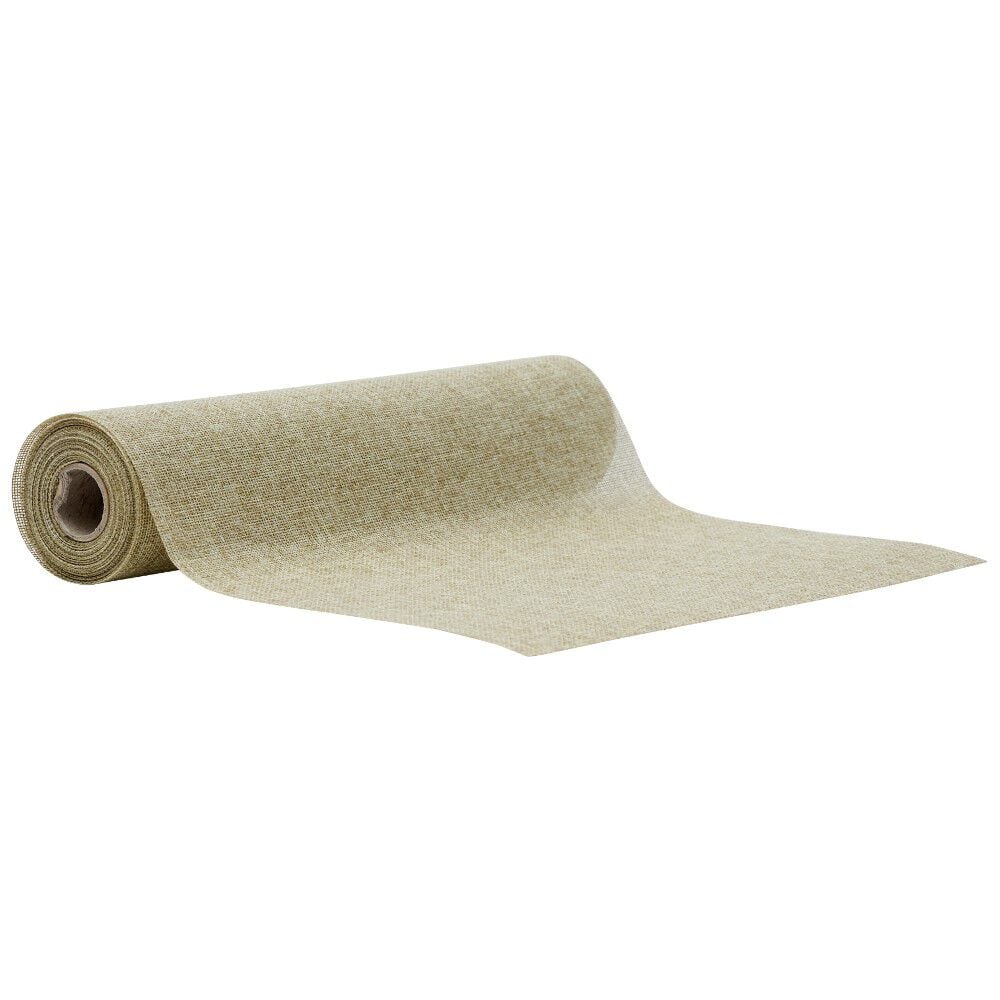 Chemin de table en polyester effet jute