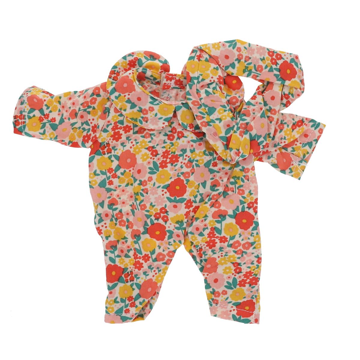 Tenue petite poupée Romane fleurie - La petite poule rousse Frisette