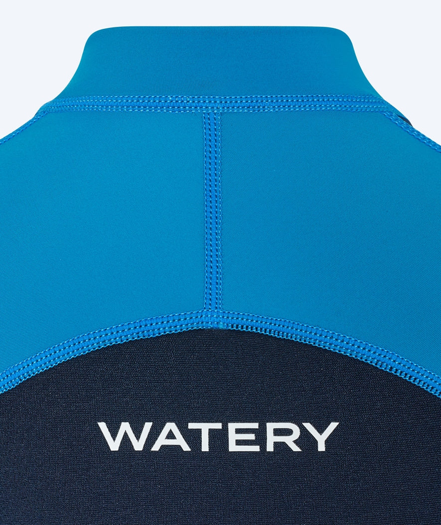 Watery UV våddragt til børn - Calypso Full-Body - Blå/mørkeblå