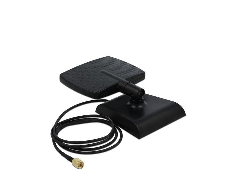 Delock WLAN-Antenne WiFi 6 RP-SMA 6 dBi Rundstrahl WLAN WiFi 6 Antenne RP-SMA Stecker 4 - 6 dBi direktional mit magnetischem Standfuss mit Kippgelenk