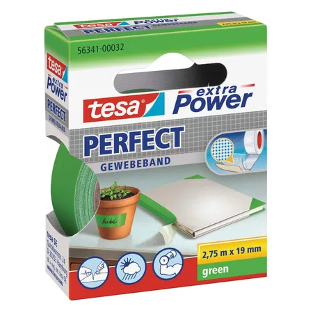 tesa Gewebeband Perfect grün 2,75mx19mm