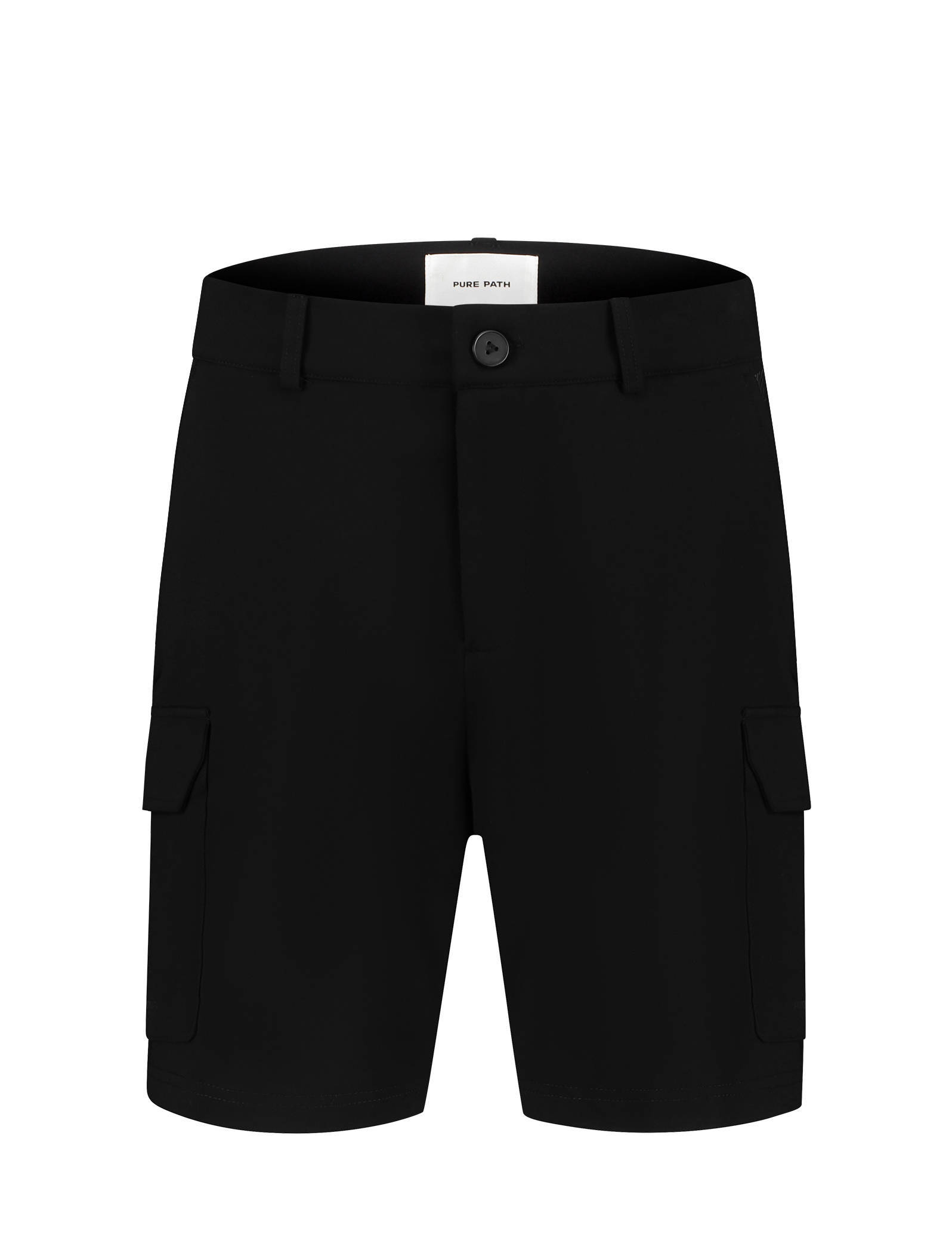 Pure Path regular fit cargo short zwart