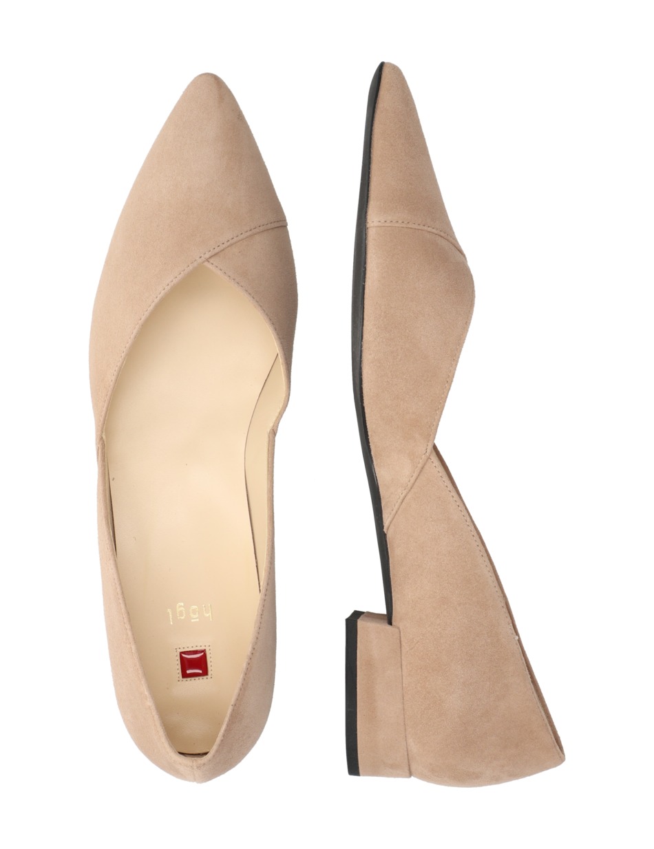 Veloursleder Ballerina