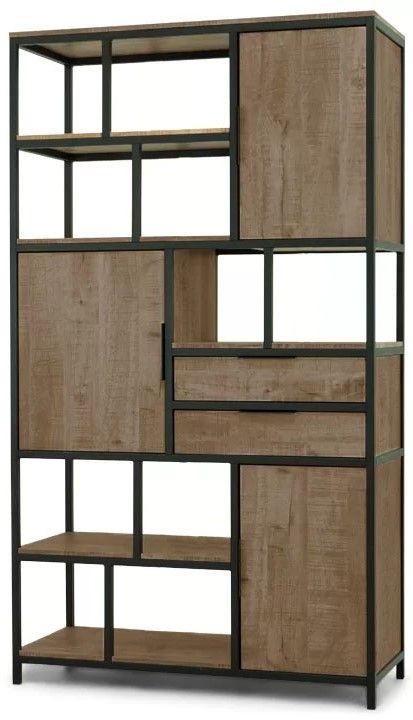 Bergkast Iroko - Bombay B120 x D48 x H212 cm