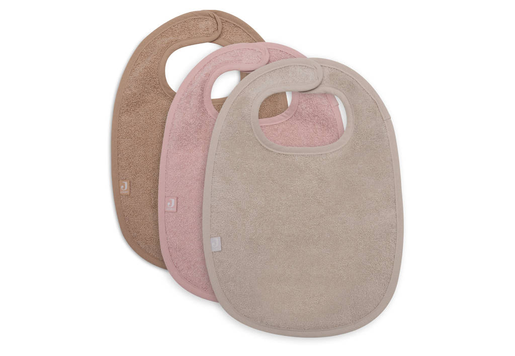 badstof slab - set van 3 - Wild Rose/Nougat/Biscuit