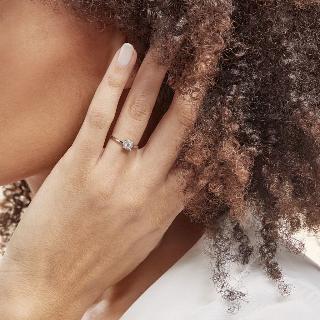Bague Adeline Or Blanc Diamant