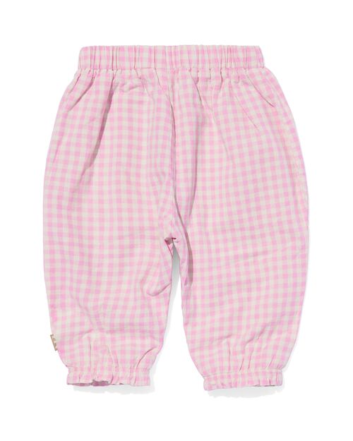 pantalon nouveau-né doublé rose