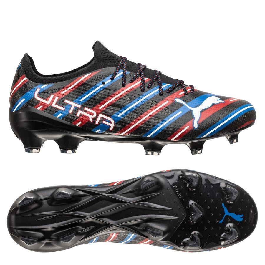 PUMA X Unisport Ultra 1.4 FG/AG Barbershop - Noir/Blanc/Bleu/Rouge ÉDITION LIMITÉE