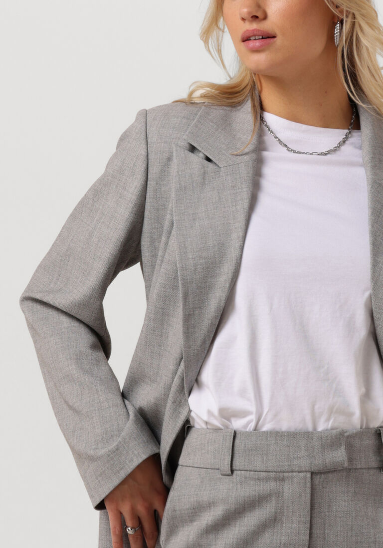 MODSTR\u00D6M lichtgrijze modstr&ouml;m blazer heartmd blazer