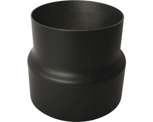 Kachelpijpverlenging Ø130 tot 150mm 2mm zwart