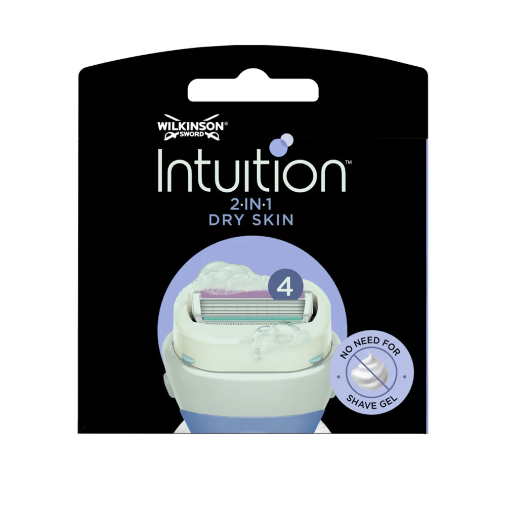 Wilkinson Intuition 2 in 1 Navulmesjes Dry Skin3 stuks
