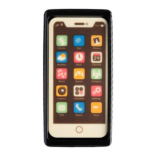 Téléphone en chocolat blanc
