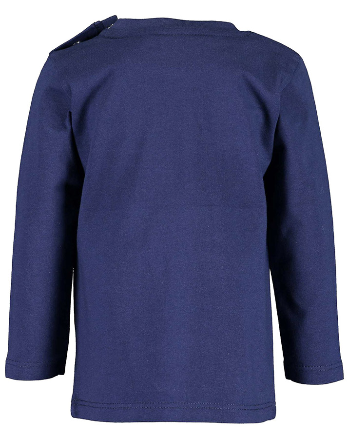 Langarmshirt OFF INTO SPACE in ultramarinblau