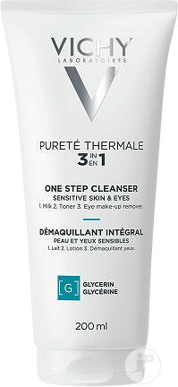 Vichy Pureté Thermale 3-En-1 Démaquillant Intégral Peaux Et Yeux Sensibles Tube 200ml