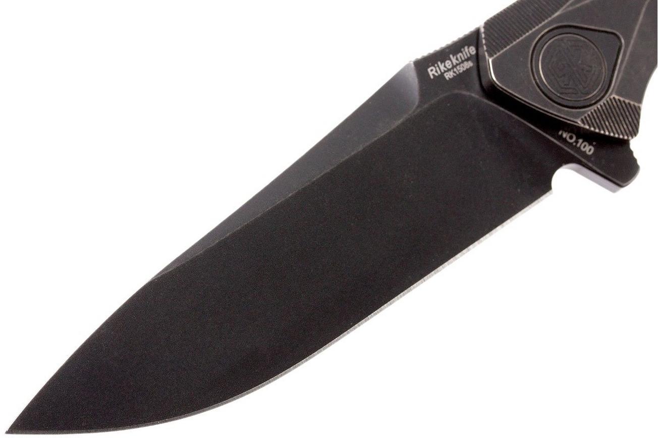 Rike Knife 1508S M390 integraalzakmes, Blackwashed