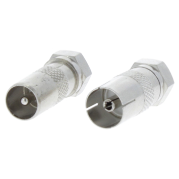Q-Link coax adapter 1MA/FCON 1FEM/FCON binnendraad